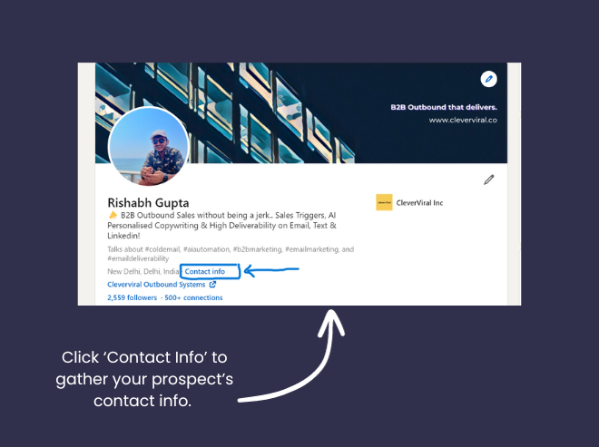 How to find prospect info on LinkedIn for B2B email list building 