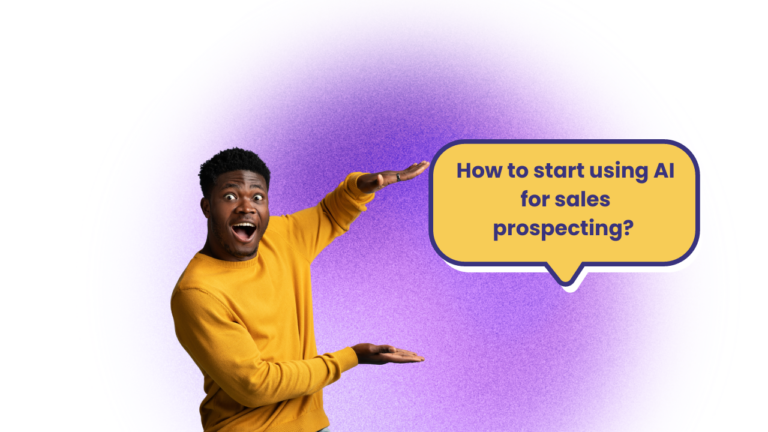 how to start using AI for sales prospecting?