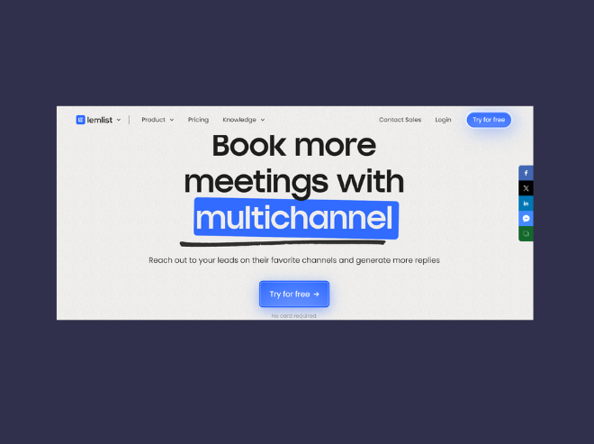 Scale your B2B sales journey to the next level with Lemlist's B2B sales prospecting tools! 
