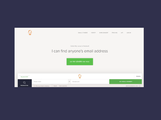 VoilaNorbert - An effective list-building tool for B2B teams 